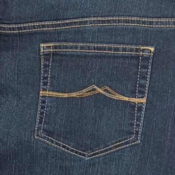 Ruff Hewn Knee-Length Denim Skirt Blue Size 16 Back Slit Casual Everyday EUC - Picture 4 of 8